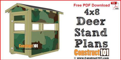 metal box deer stands|4x8 deer stand plans.